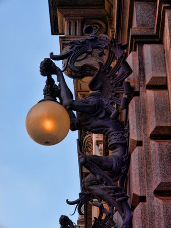 Architectural Detail on building in Turin Italyのeditorial素材