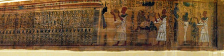 The Egyptian Book of the Dead in Turin Italy
