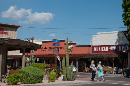 Shopping in Scottsdale Arizona USAのeditorial素材
