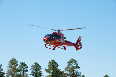 Helicopter Ride over the Grand Canyon in Arizona one of the seven wonders of the Natural World in the USAのeditorial素材