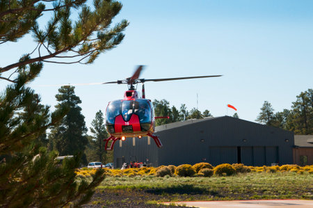 Helicopter Ride over the Grand Canyon in Arizona one of the seven wonders of the Natural World in the USAのeditorial素材