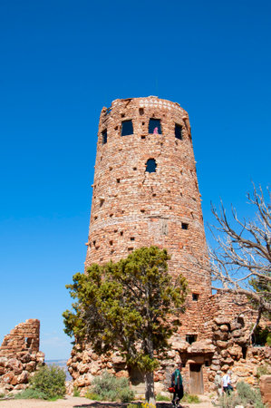 Desert View Watchtower was built in 1932 and is one of Mary Jane Colterのeditorial素材