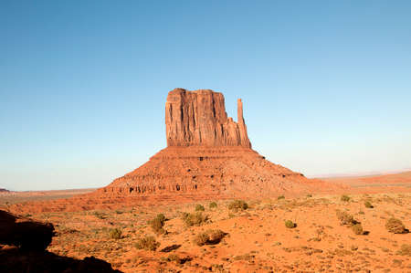 The Buttes of Monument Valley in Navajo Tribal Lands of Arizona and Utah USAの写真素材