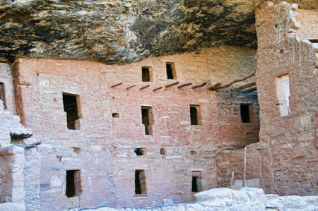 Mesa Verde National Park Colorado USA. There are about 600 cliff dwellings with the National Park.のeditorial素材