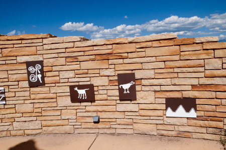 Mesa Verde Visitor Centre in Southwest Colorado USAのeditorial素材