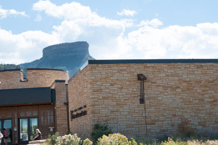 Mesa Verde Visitor Centre South Colorado USAのeditorial素材