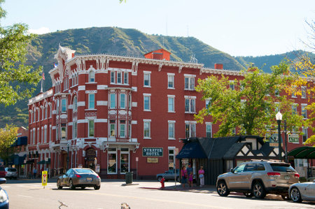 Hotel in the old cattle town of Durango Colorado USAのeditorial素材