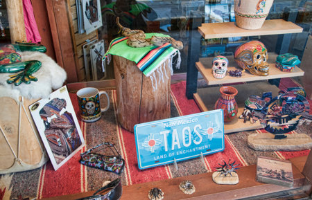 The creative city of Santa Fe in New Mexico USAのeditorial素材