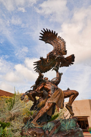 The creative city of Santa Fe in New Mexico USAのeditorial素材