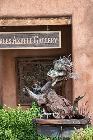 The creative city of Santa Fe in New Mexico USAのeditorial素材