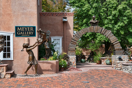 The creative city of Santa Fe in New Mexico USAのeditorial素材