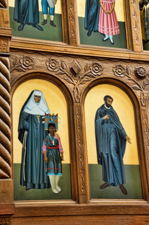 The Cathedral of St Francis of Assisi in Santa Fe New Mexico USAのeditorial素材