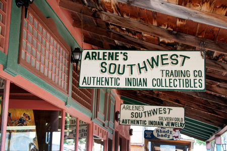 Tombstone in Arizona where the Gunfight at the OK Corral was fought in the USA. It is called the Town too tough to die.のeditorial素材