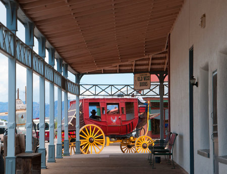 Tombstone in Arizona where the Gunfight at the OK Corral was fought in the USA. It is called the Town too tough to die.のeditorial素材