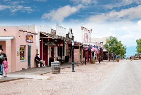 Tombstone in Arizona where the Gunfight at the OK Corral was fought in the USA. It is called the...