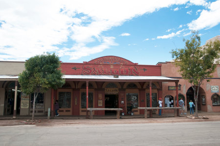 Tombstone in Arizona where the Gunfight at the OK Corral was fought in the USA. It is called the Town too tough to die.のeditorial素材