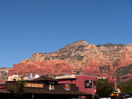 Main Street in Sedona Arizona USAのeditorial素材