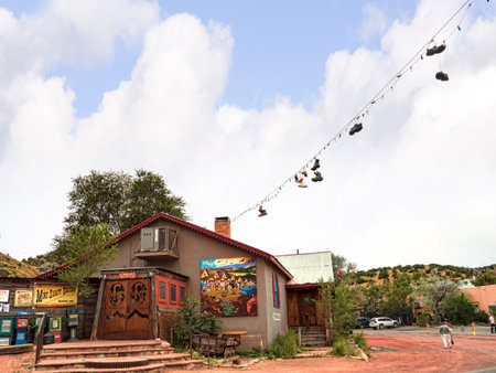 Gallery in Madrid New Mexico USAのeditorial素材