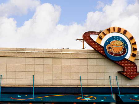 Iconic Retro style Building in Albuquerque New Mexico USAのeditorial素材