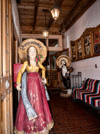 Old Town of Albuquerque with its many galleries in New Mexico USAのeditorial素材