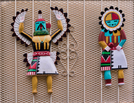 Old Town of Albuquerque with its many galleries in New Mexico USAのeditorial素材