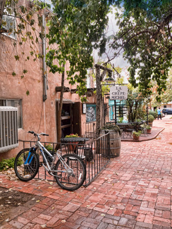 Street in Old Alberqueque New Mexico USAのeditorial素材