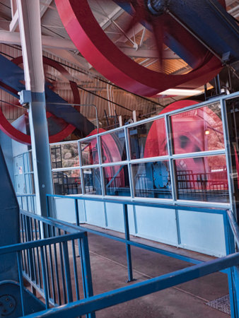 Sandia Peak Cable Car up the Mountains of Albuqueque New Mexicoのeditorial素材