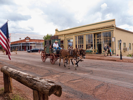 Tombstone in Arizona where the Gunfight at the OK Corral was fought in the USA. It is called the...