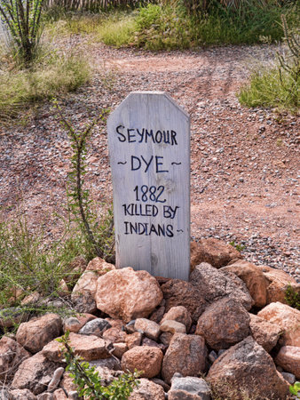 Boot Hill cemetery in Tombstone Arizona USAのeditorial素材