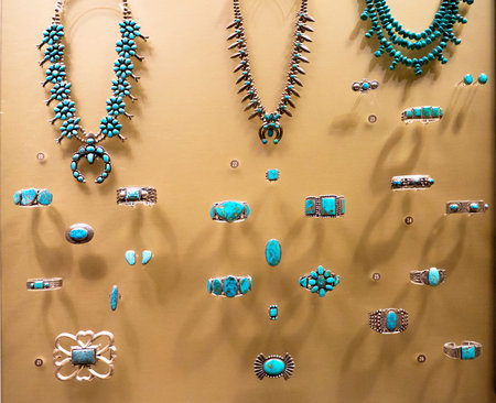 Jewellery in the Phoenix Museum In Arizona USA