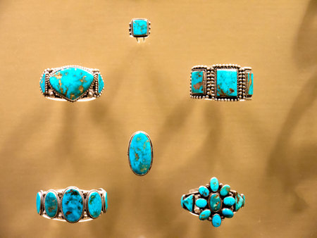 Jewellery in the Phoenix Museum In Arizona USAのeditorial素材