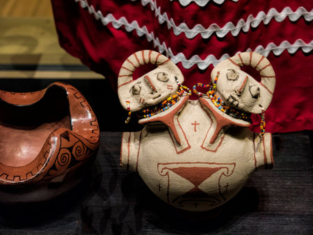 Pottery in the Phoenix Museum In Arizona USAのeditorial素材