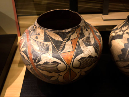 Pottery in the Phoenix Museum In Arizona USAのeditorial素材