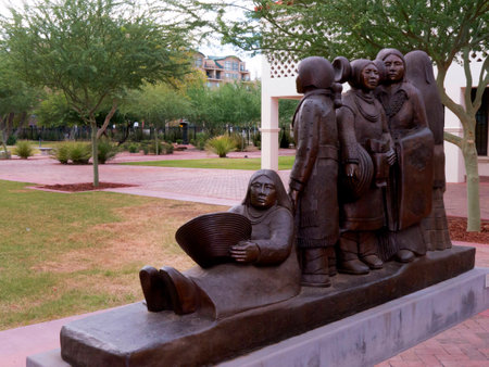 Sculpture in the Phoenix Museum In Arizona USAのeditorial素材
