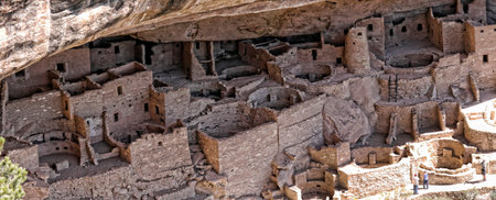 Cliff Dwellings in the Mesa Verde National Park Colorado USA.のeditorial素材