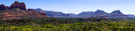 Panorama of Oak Canyon Near Sedona Arizona USAのeditorial素材