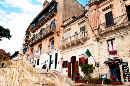 Building on the island of Gozo part of Maltaのeditorial素材