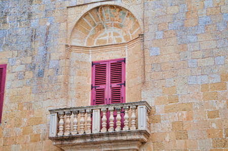 Ancient building in the town of Mosta on the island of Maltaの写真素材