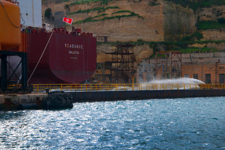 the Grand Harbour in Valletta on the island of Malta