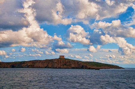 Fortress on the Maltese island of Cominoのeditorial素材