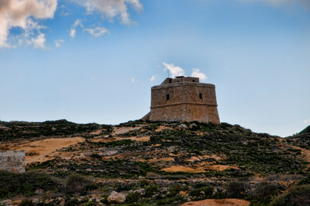 Fortress on the Maltese Island of Gozoのeditorial素材