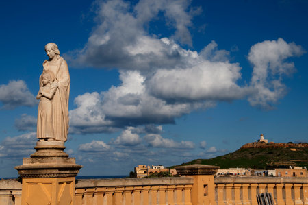 Church on the Maltese island of Gozoのeditorial素材