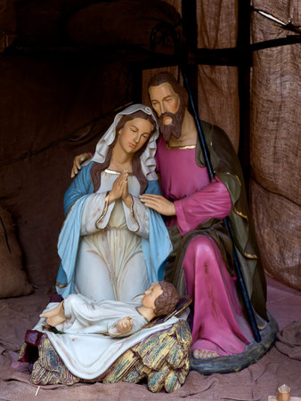 Nativity Group in Mdina the Silent City on the island of Maltaのeditorial素材