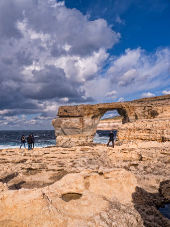 The Azure Window on the Maltese Island of Gozoのeditorial素材
