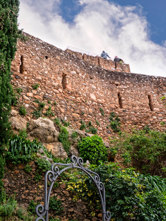 Castle in Mijas one of the most beautiful 'white' villages of Andaluciaのeditorial素材