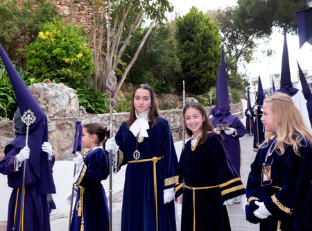 Easter processions in Mijas one of the most beautiful 'white' villages of the Southern Spain
