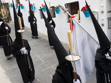 Easter processions in Mijas one of the most beautiful 'white' villages of the Southern Spain