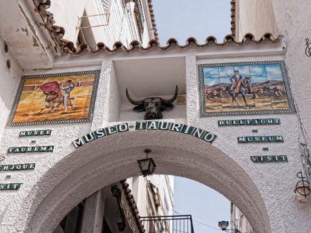 Mijas is one of the most beautiful 'white' villages of the Southern Spain area called Andalucia. It is in the Alpujarra mountains above the coastのeditorial素材