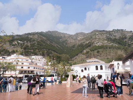 Mijas is one of the beautiful white villages in the Mountains above the Costa Del Sol in Spainのeditorial素材