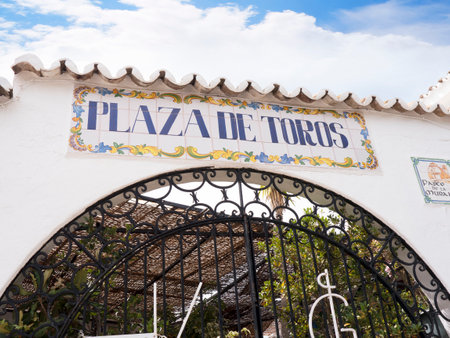 Mijas is one of the most beautiful 'white' villages of Andalucia. It is in the Alpujarra mountains above the coastのeditorial素材